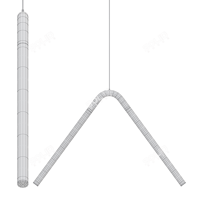 Arch LED Pendant Lamp "Sport 3D model image 3