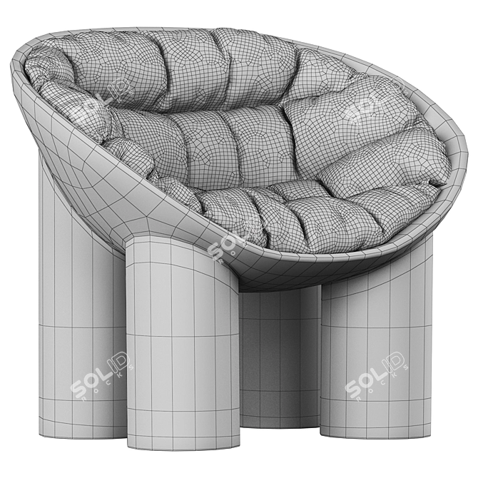  Faye Toogood Concrete Armchair Collection 3D model image 6