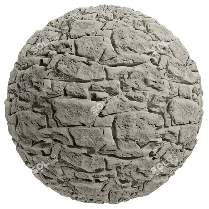 MADERA Stone Texture Set, 3 Types 3D model image 2