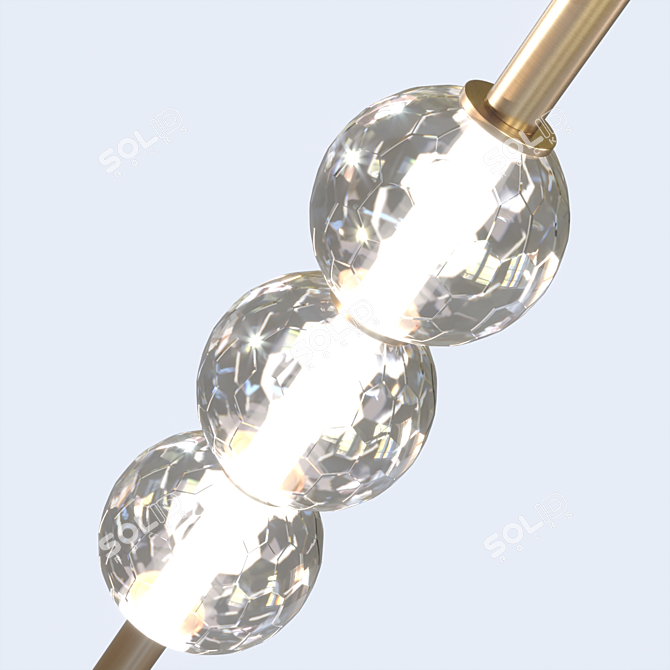 Jillian Crystal Chandelier Light 3D model image 5