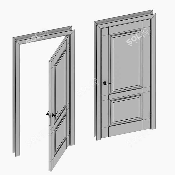 Bafa Diva 1 Interior Door 3D model image 5