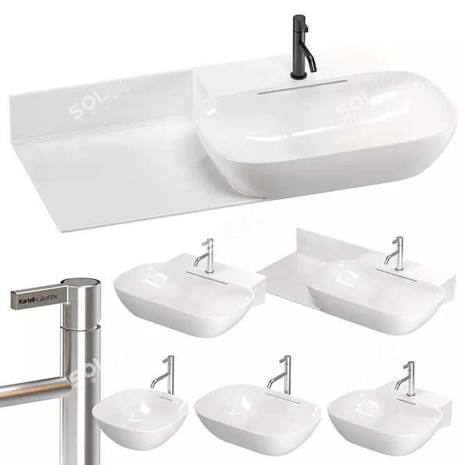 Laufen INO Washbasin Collection 3D model image 1