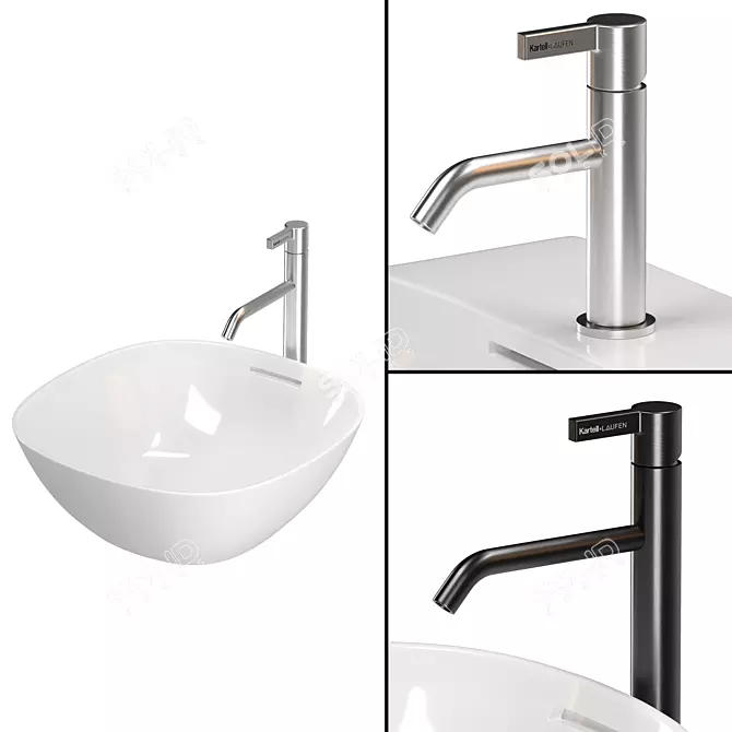 Laufen INO Washbasin Collection 3D model image 2