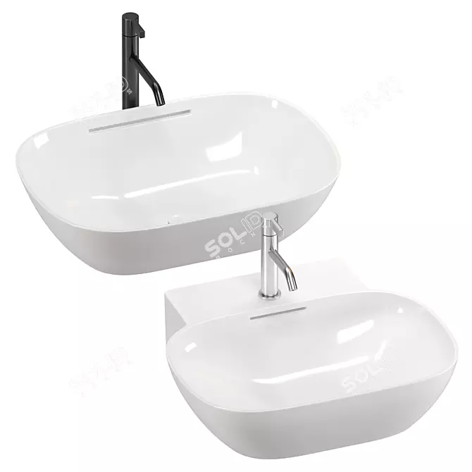 Laufen INO Washbasin Collection 3D model image 3