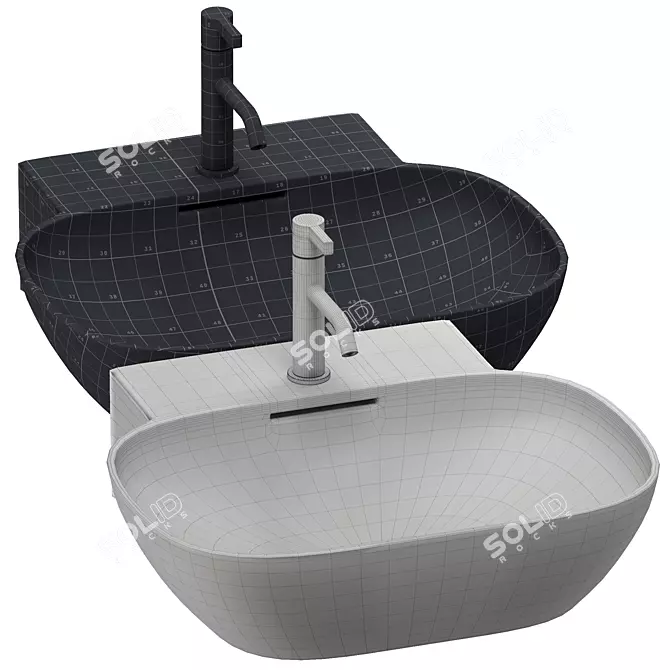 Laufen INO Washbasin Collection 3D model image 5