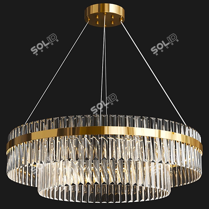 Elegant Voyage Metal Glass Collection 3D model image 6