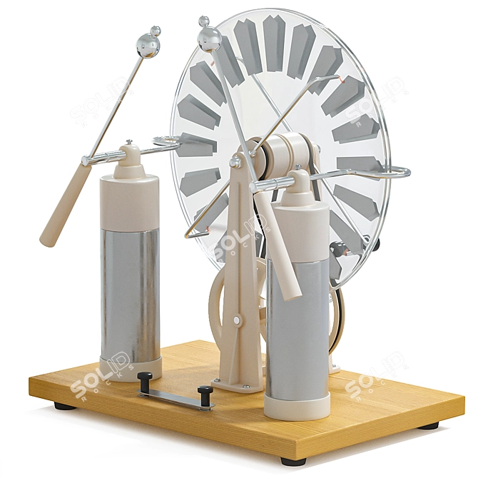 High-Voltage Electrostatic Experiment Apparatus 3D model image 2