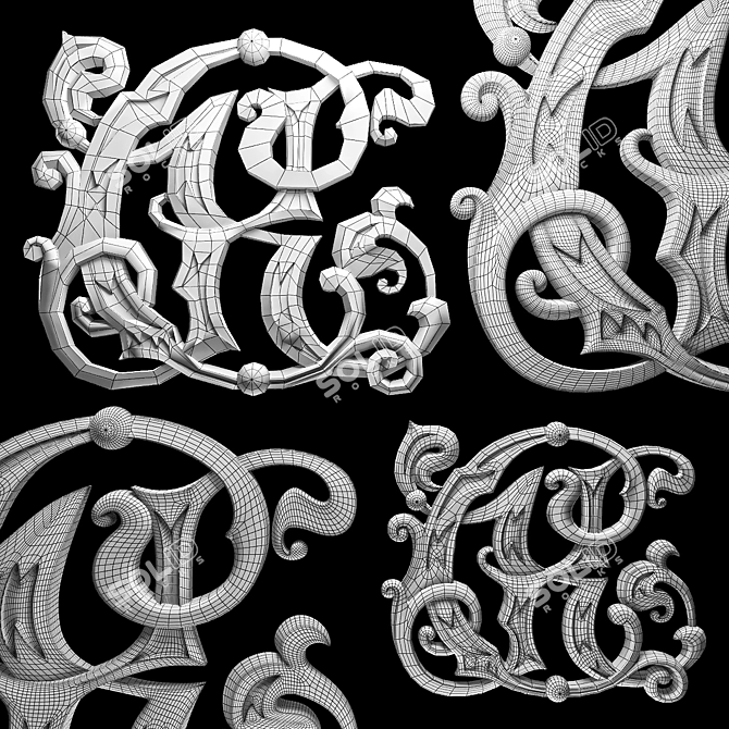 CNC Wood Carving Model File 3D model image 2