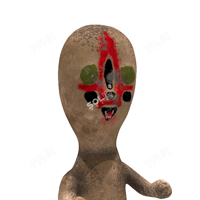 SCP-173 Sculpture Figure Collectible 3D model image 4