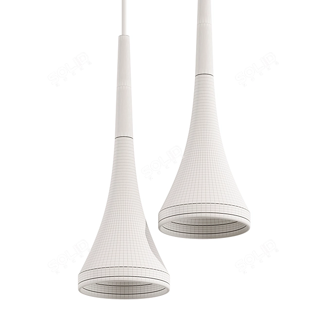 Adjustable Cable Pendant Light 3D model image 2