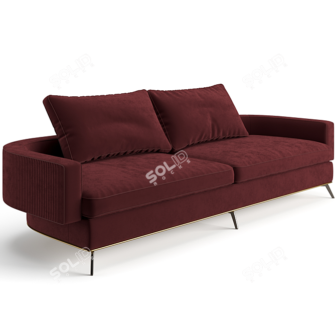 Luxury Visionnaire Rhapsody Sofa - 263cm 3D model image 2