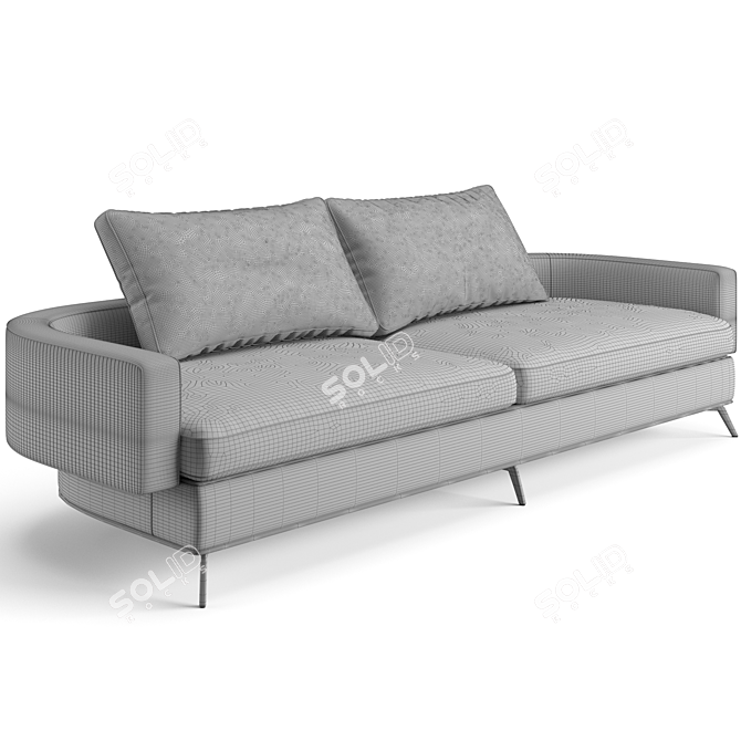 Luxury Visionnaire Rhapsody Sofa - 263cm 3D model image 4