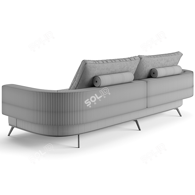 Luxury Visionnaire Rhapsody Sofa - 263cm 3D model image 5