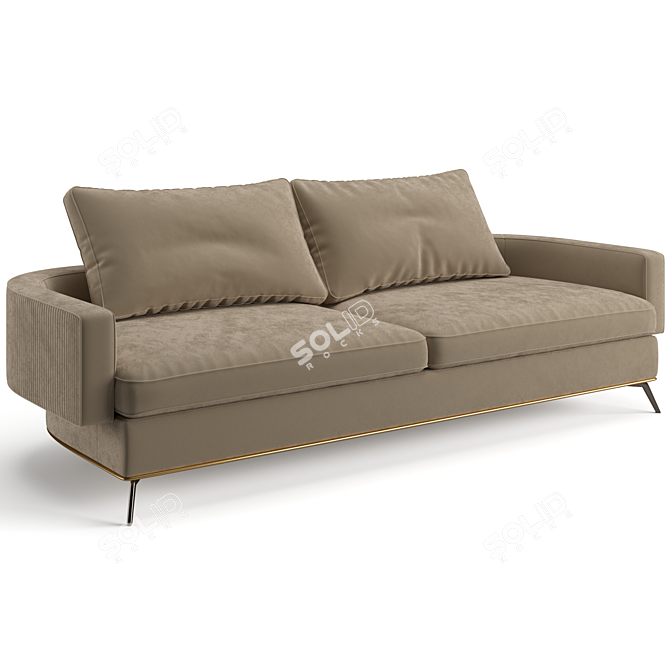 Luxury Visionnaire Rhapsody Sofa - 263cm 3D model image 6