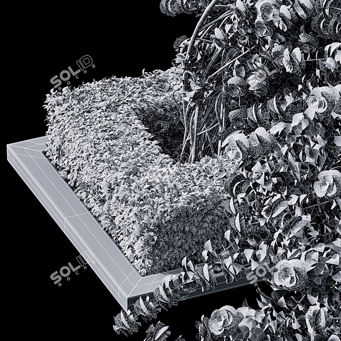 Climbing Roses Garden Bow Set 3D model image 5