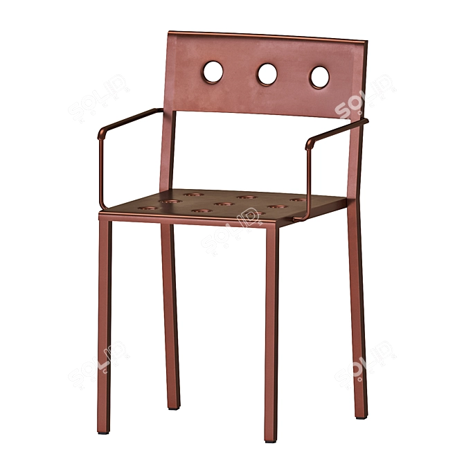 Modern Balcony Dining Set 3D model image 3