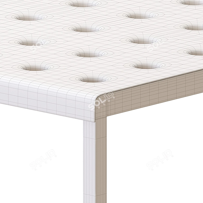 Modern Balcony Dining Set 3D model image 7