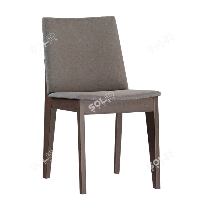 Sleek Fuchsia Dining Chair 3D model image 1