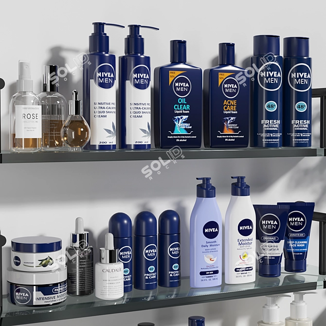 Nivea Bathroom Deluxe Essentials 3D model image 2