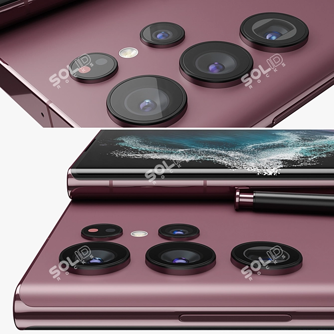 Samsung Galaxy S22 Ultra Renders 3D model image 5
