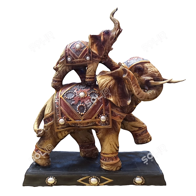 2016 Elephant Sculpture in 3D 3D model image 1