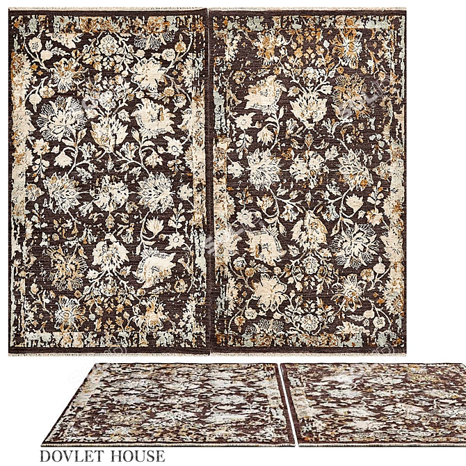 Bliss Wool Silk Carpet 16909 3D model image 1