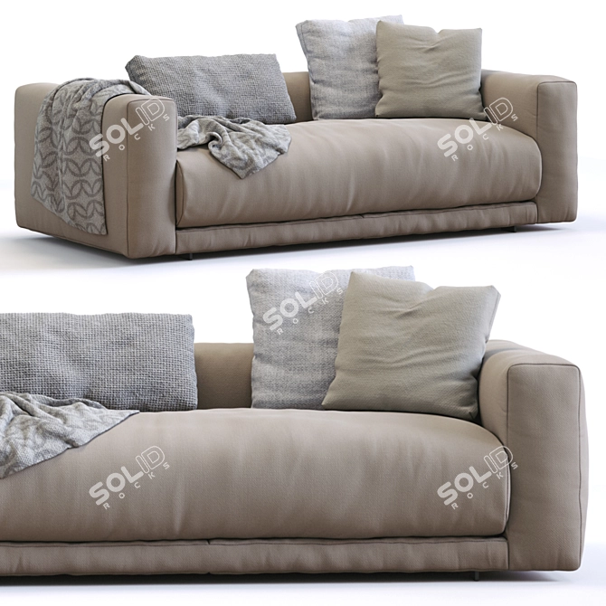 Modern Modular Cor Sofa Set 3D model image 1