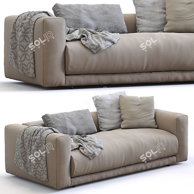 Modern Modular Cor Sofa Set 3D model image 3