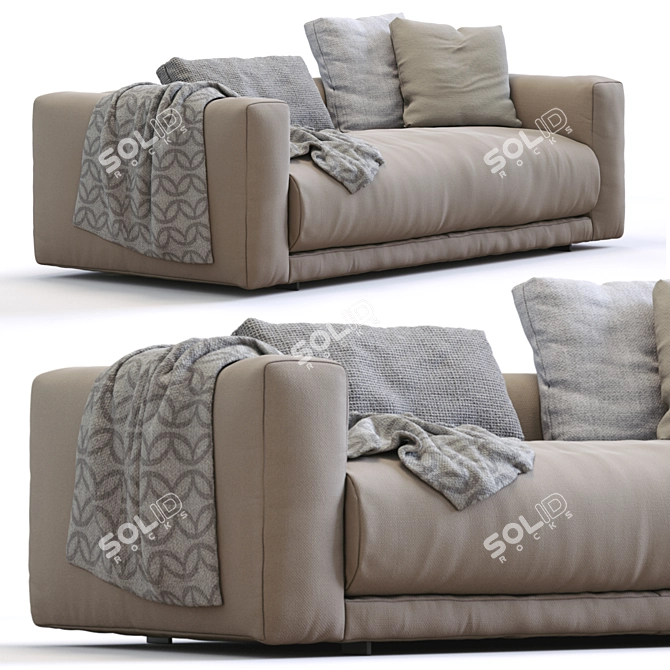 Modern Modular Cor Sofa Set 3D model image 5