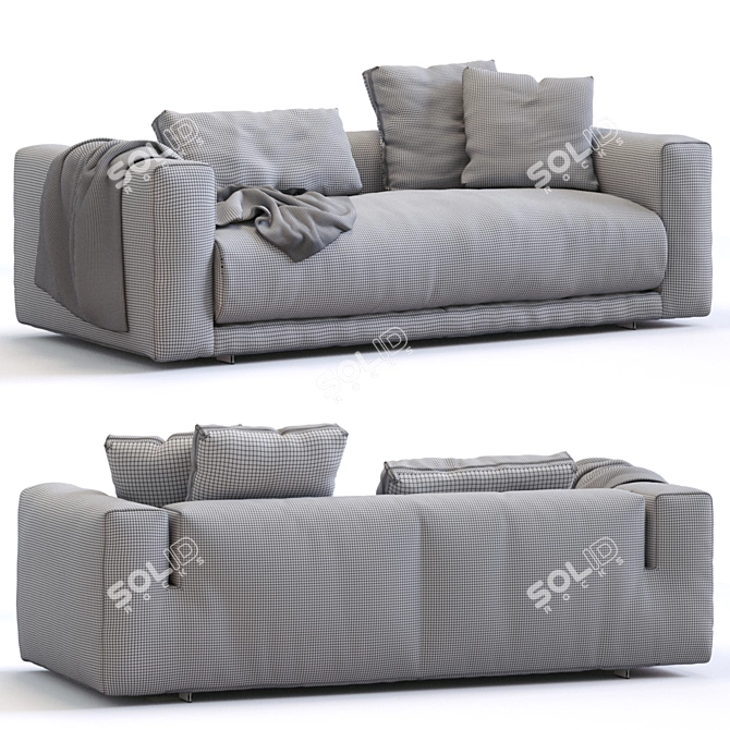 Modern Modular Cor Sofa Set 3D model image 6