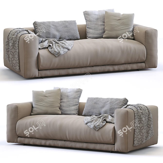 Modern Modular Cor Sofa Set 3D model image 7