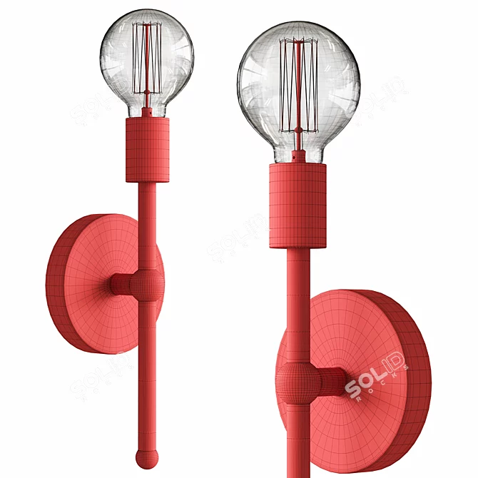 Modern Dimmable Wall Sconce Light 3D model image 2