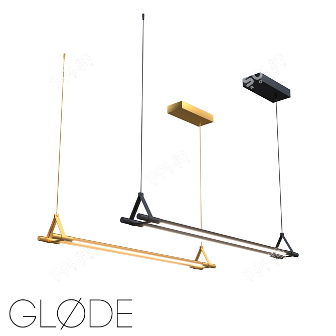 Smart LED Chandelier Stello by GLODE 3D model image 1