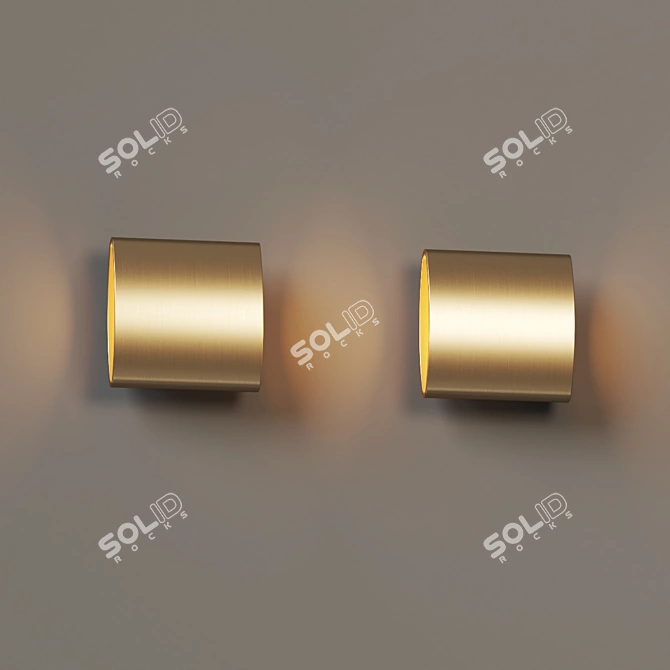 Modern LED Outdoor Wall Sconce 3D model image 4