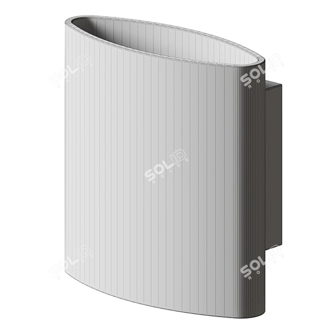 Modern LED Outdoor Wall Sconce 3D model image 6