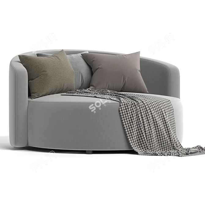 Elegance 3D Loveseat Furniture 3D model image 3