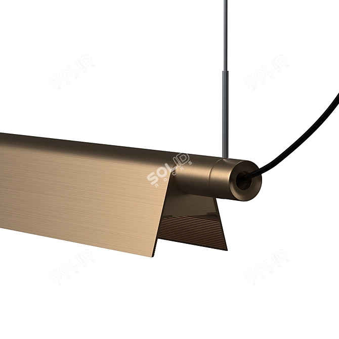 Elegant LED Suspended Lamp 3D model image 4