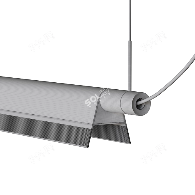 Elegant LED Suspended Lamp 3D model image 5