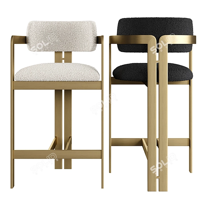 Eichholtz Donato Chairs Set 3D model image 5