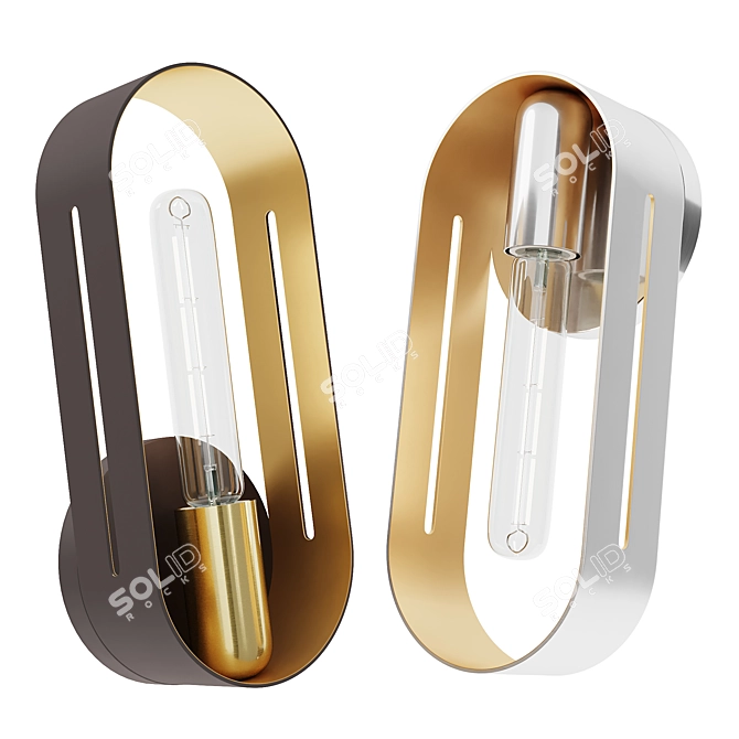 Ravena Wall Sconce: Modern Elegance 3D model image 1