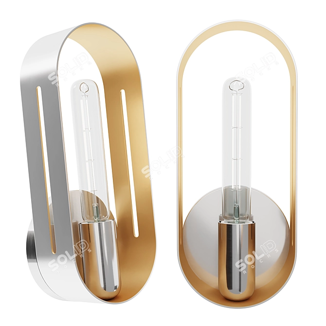 Ravena Wall Sconce: Modern Elegance 3D model image 2