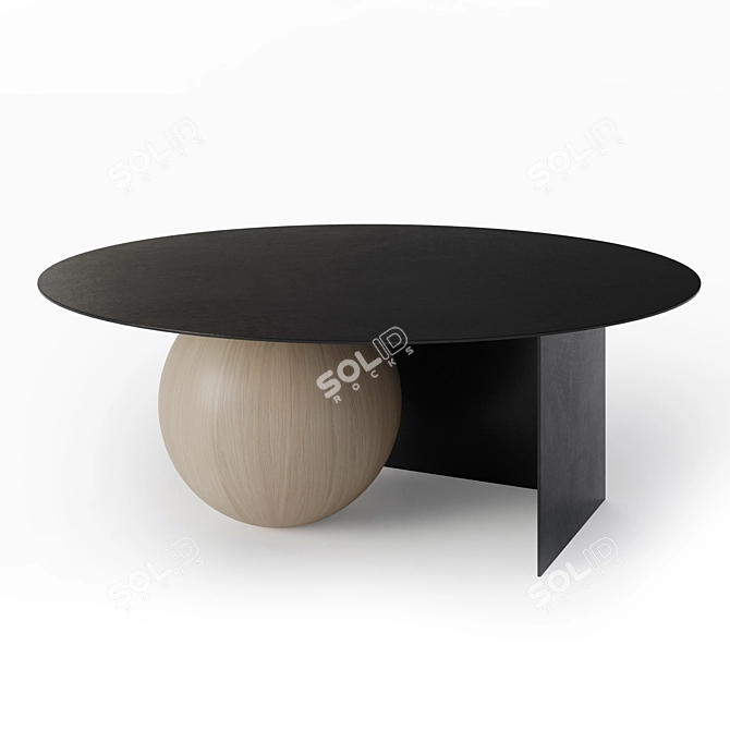 Modern Blueberry Coffee Table 3D model image 2