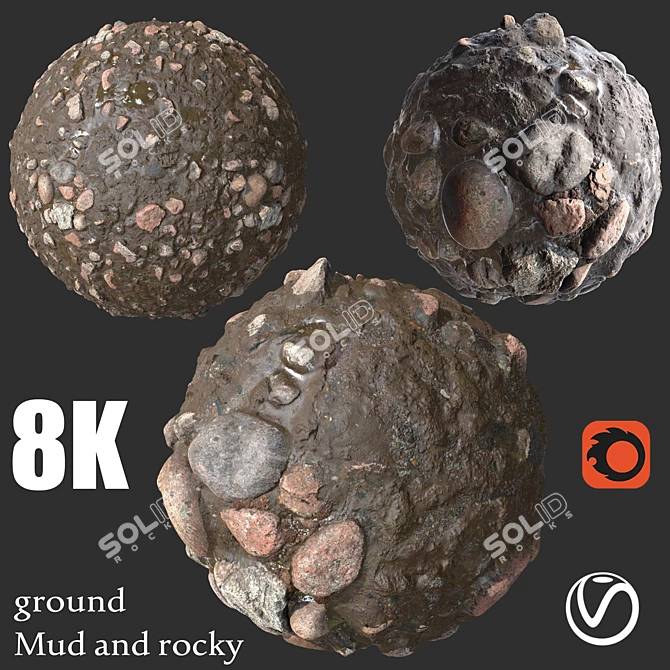 8K Seamless Textures Set 3D model image 1