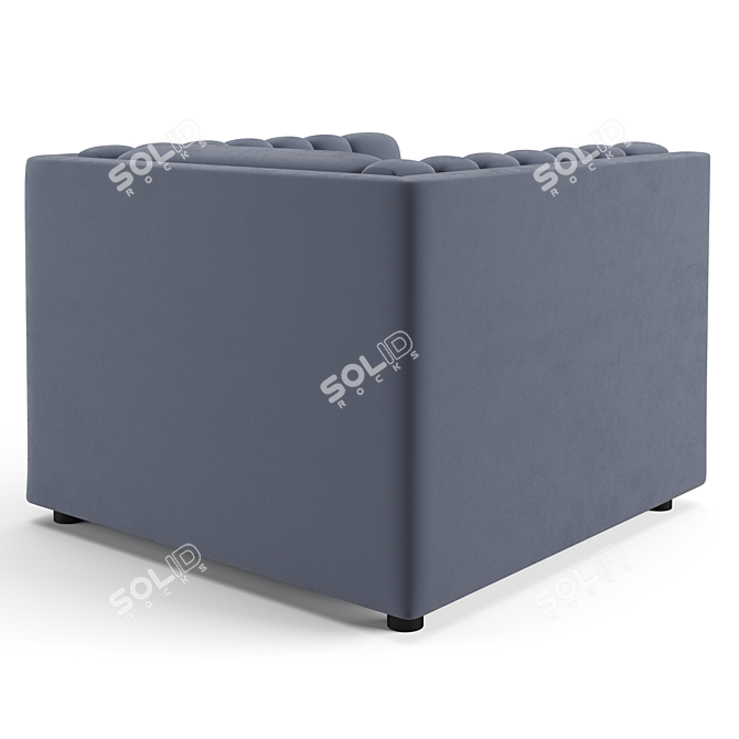 Trussardi Casa Relief Stylish Armchair 3D model image 3