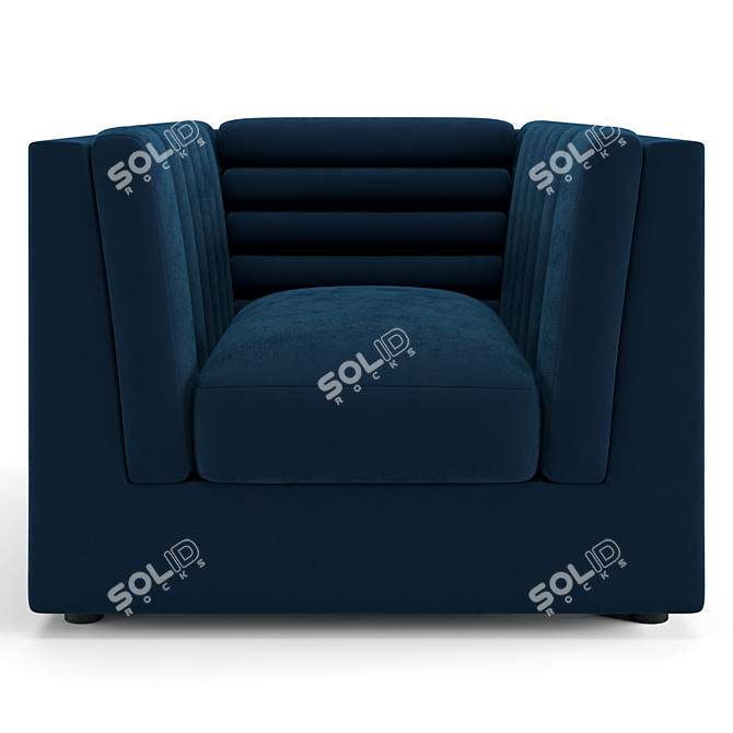 Trussardi Casa Relief Stylish Armchair 3D model image 7