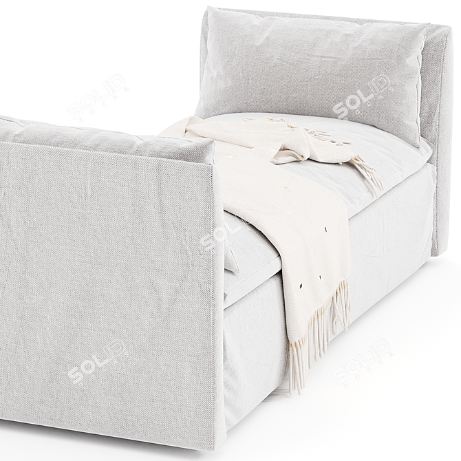 Modern Shelter Daybed West Elm 3D model image 2