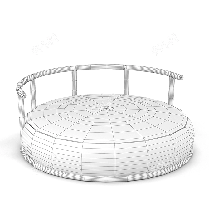 Circular FlexForm Icaro Sofa 3D model image 2