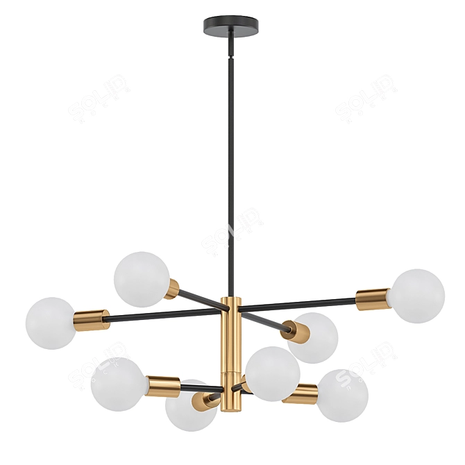 Rotatable Sputnik Chandelier 3D model image 1