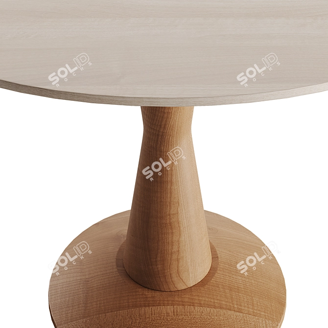 Modern West Claye Dining Table 3D model image 2