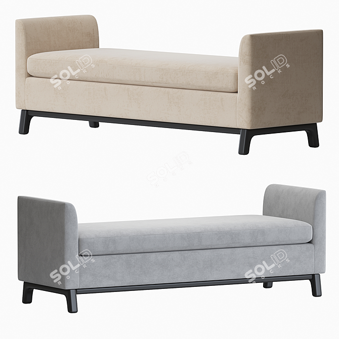 Modern Harvey Bench 2014 Edition 3D model image 1